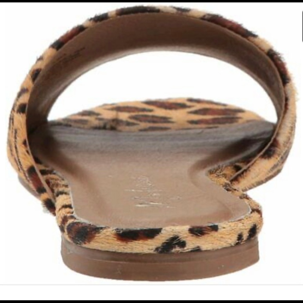 Matisse Lira Calf Hair Leopard Animal Print Slip on Sandal - Picture 5 of 13